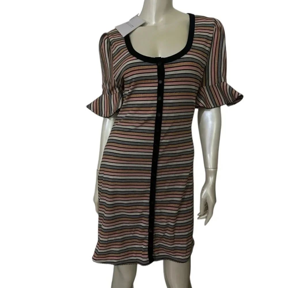 ELLIATT Womens Winona Dress Size Medium
Multistripe Metallic